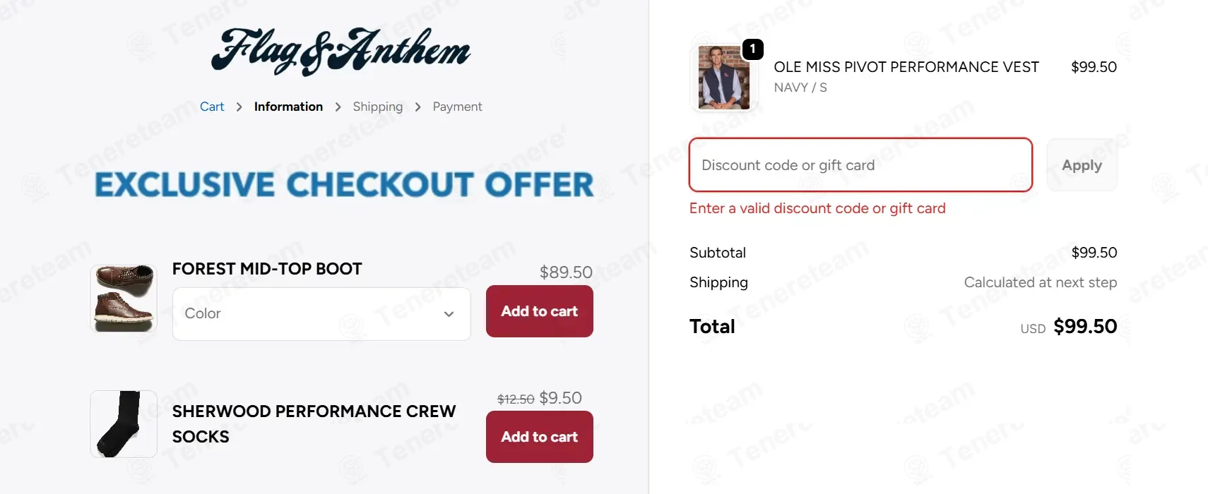 Flag & Anthem coupon code: 16% off with SAVE16. Tested and valid as 6 months ago.