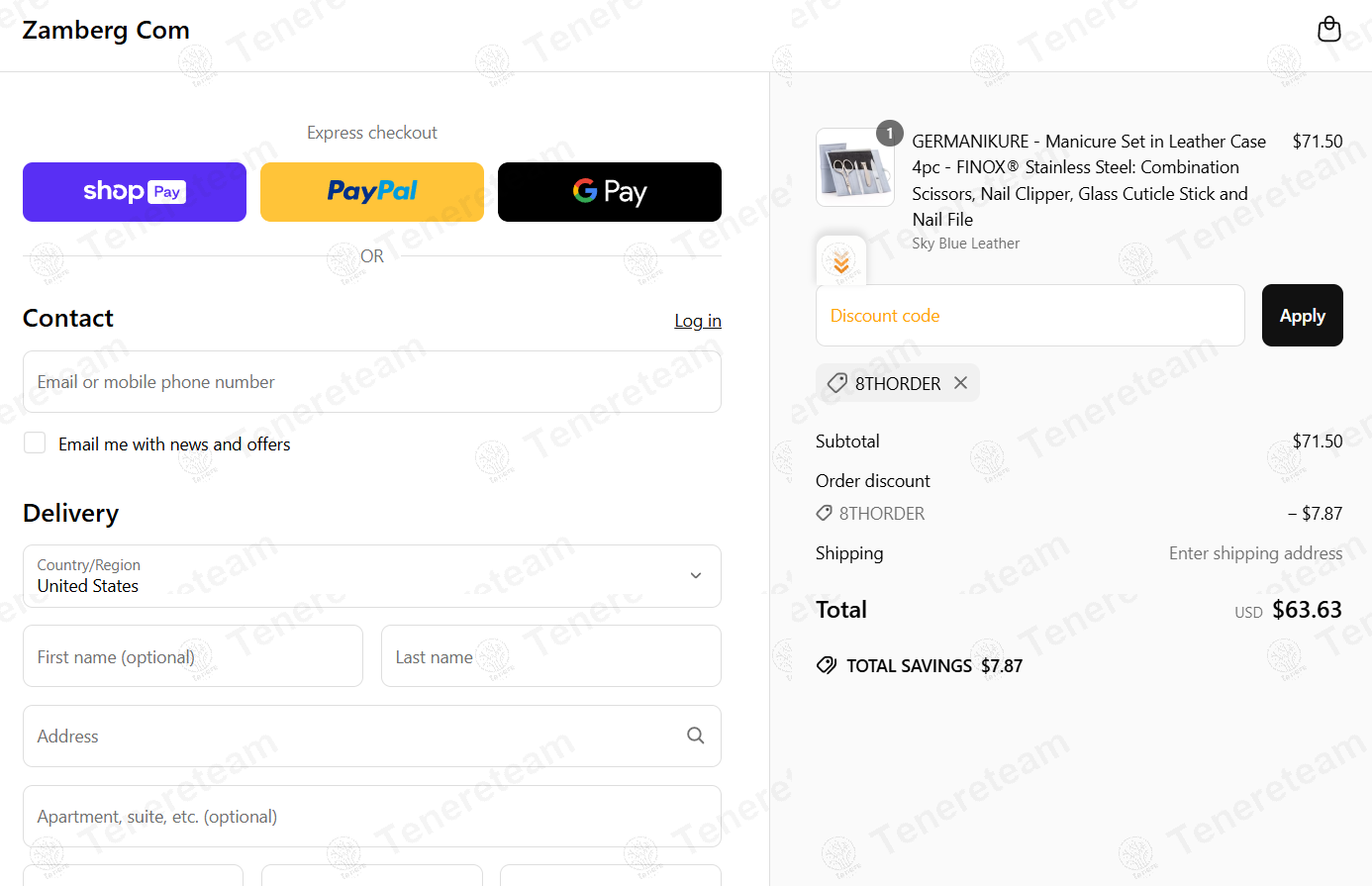 Zamberg coupon code: 11% off with 8THORDER. Tested and valid as 1 year ago.