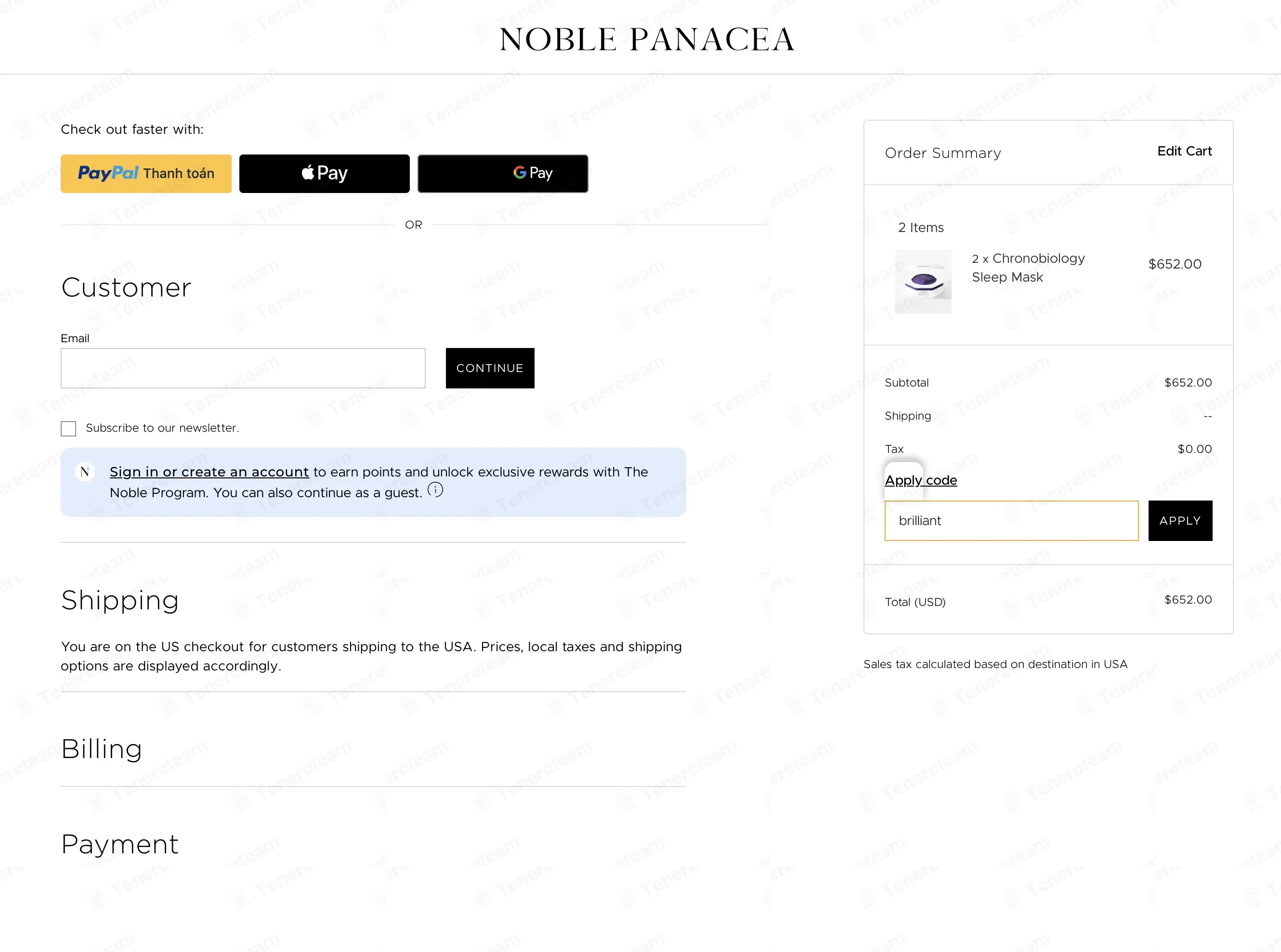Noble Panacea coupon code: Sale off with brilliant. Tested and valid as 3 weeks ago.