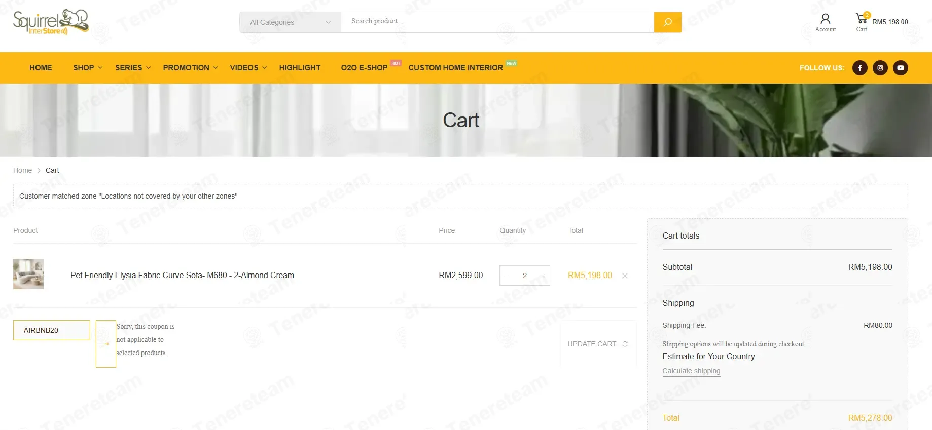 Vidi Furniture coupon code: 20% off with AIRBNB20. Tested and valid as 2 months ago.