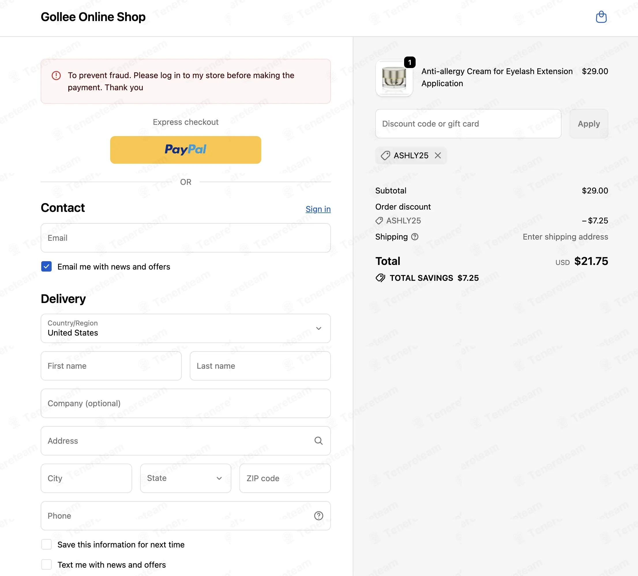 Gollee coupon code verified as working at checkout