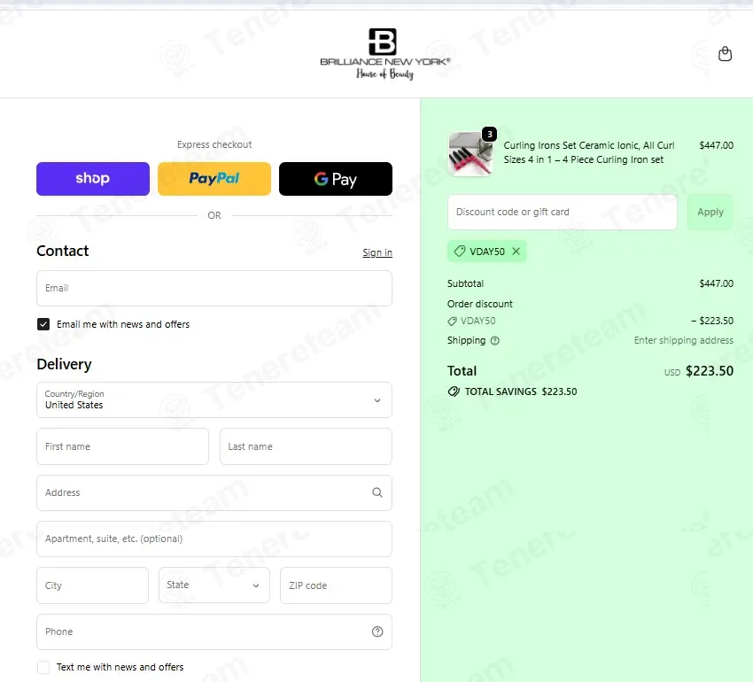Brilliance New York coupon code: 50% off with VDAY50. Tested and valid as 1 month ago.