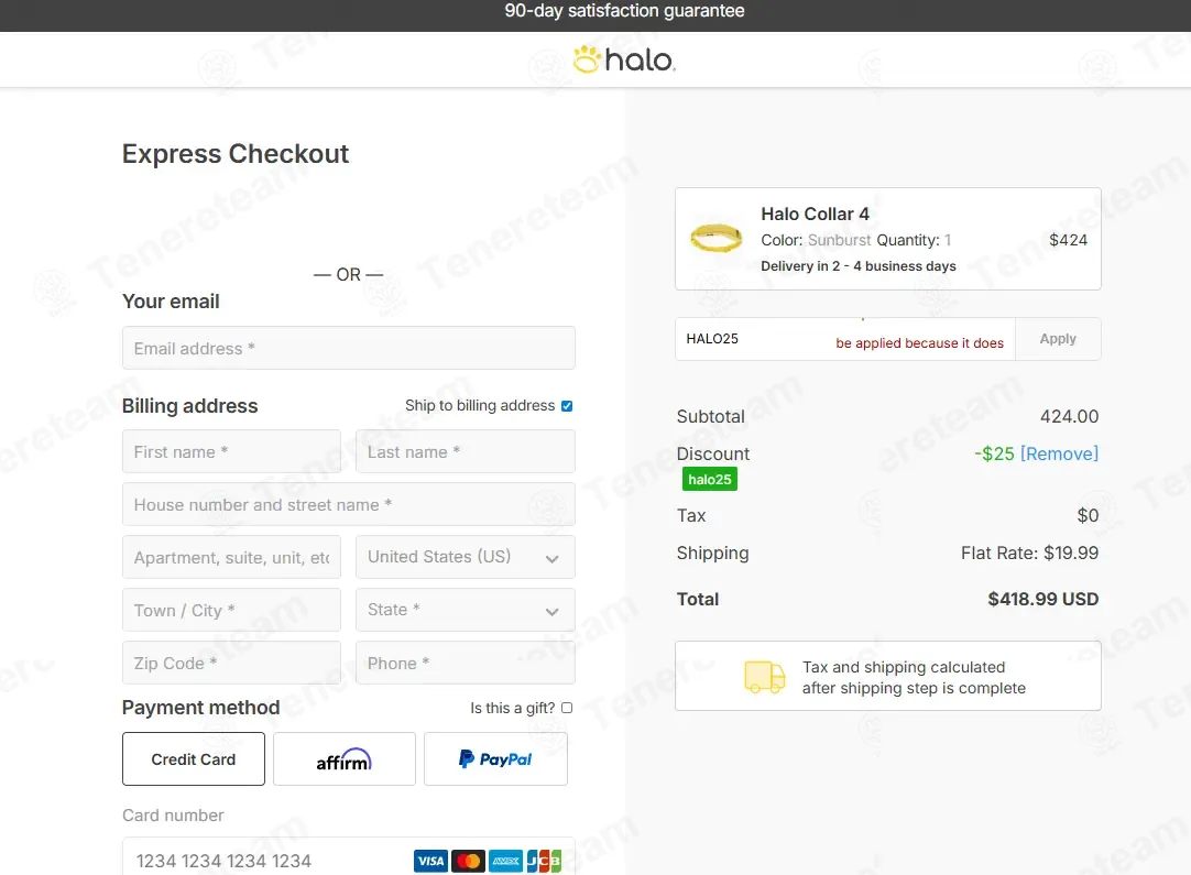 Halo Collar coupon code: $25 off with HALO25. Tested and valid as 2 months ago.