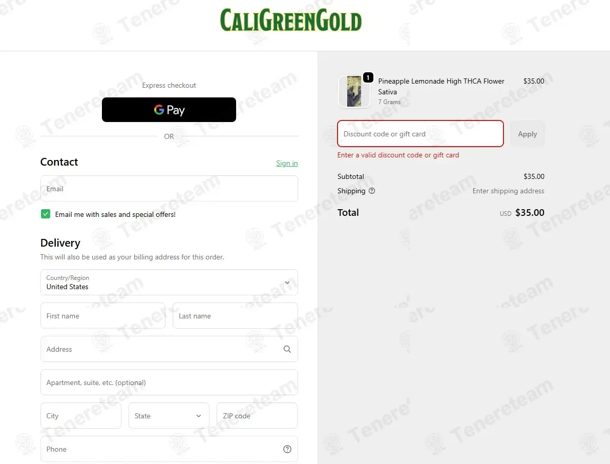 CaliGreenGold coupon code: 30% off with oz30. Tested and valid as 5 months ago.