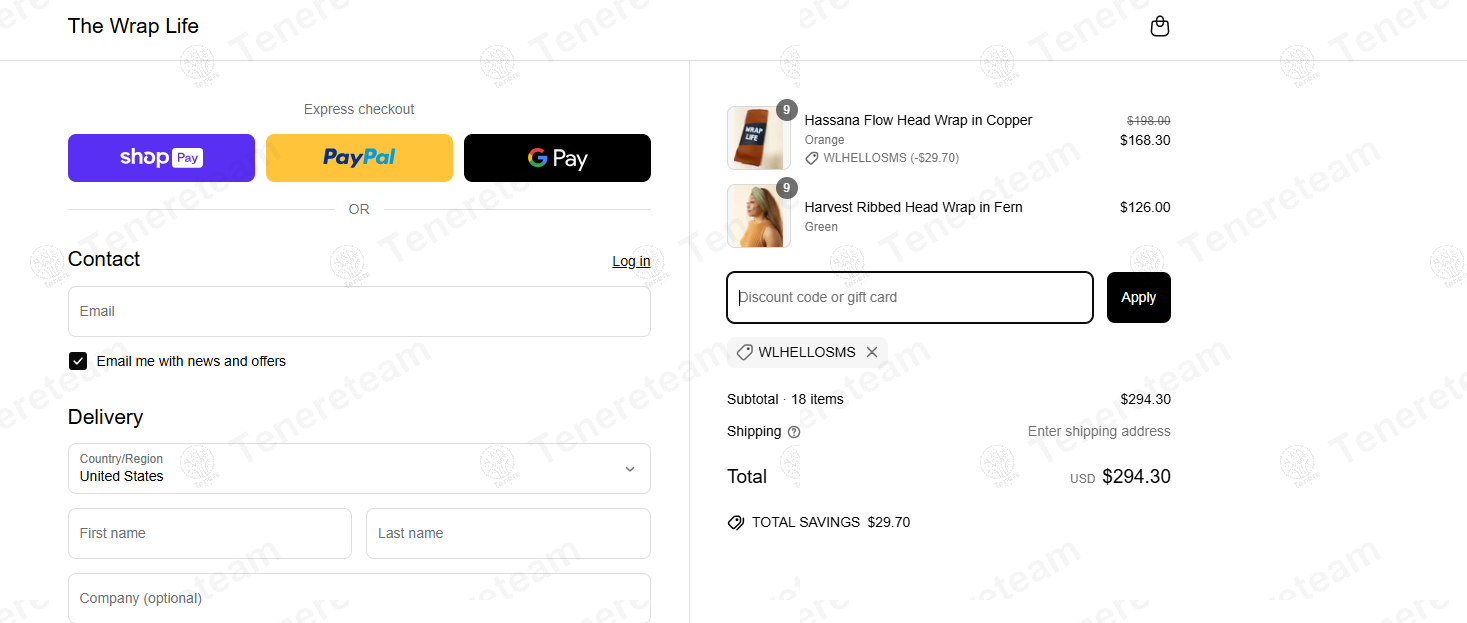 The Wrap Life coupon code: 15% off with WLHELLOSMS. Tested and valid as 1 year ago.