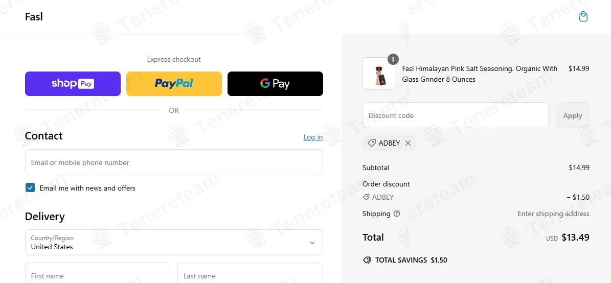 Faslonline coupon code: 10% off with ADBEY. Tested and valid as 1 year ago.