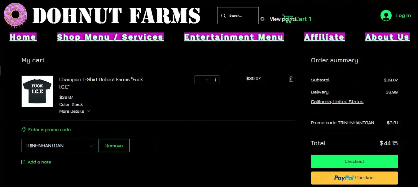 Dohnut Farms coupon code: 10% off with TRINHNHANTOAN. Tested and valid as 1 year ago.