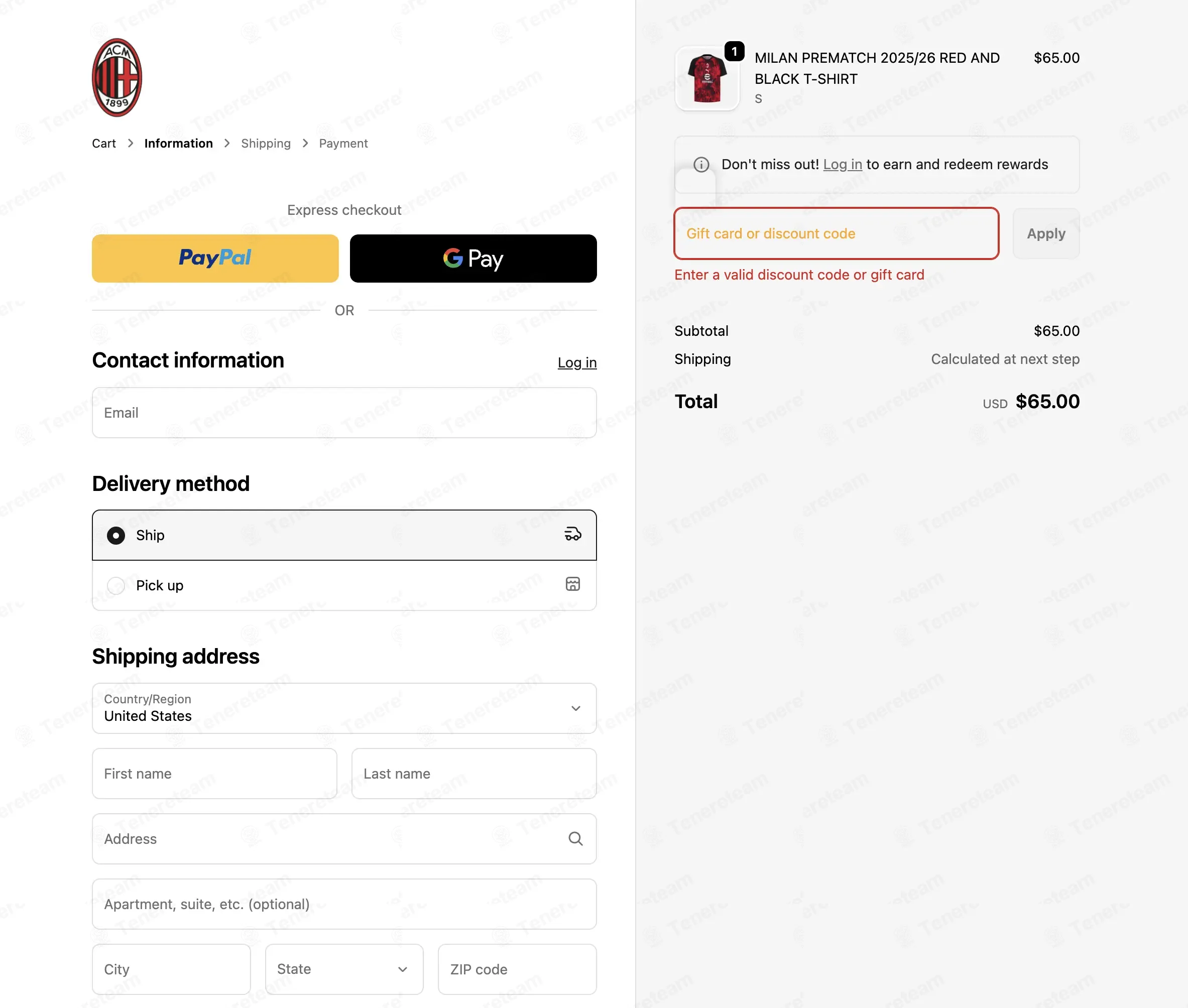 AC Milan Store coupon code: 10% off with MILAN4U. Tested and valid as 2 months ago.
