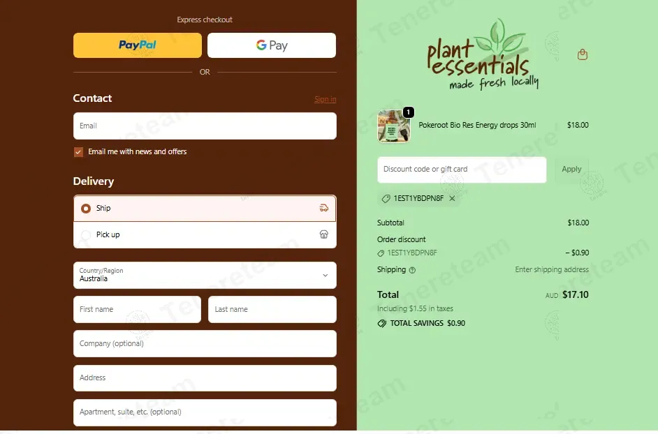 Plant Essentials coupon code: 5% off with 1EST1YBDPN8F. Tested and valid as 10 months ago.