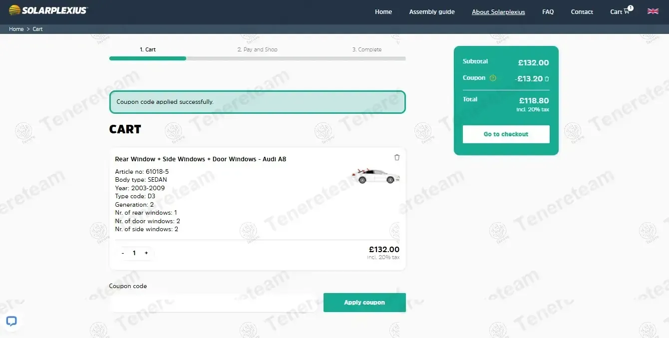 Solarplexius UK coupon code: 10% off with SUN22. Tested and valid as 1 month ago.