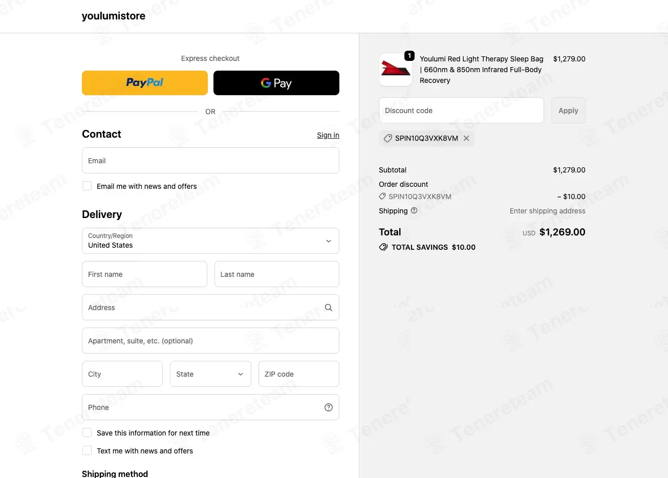 Youlumi Store coupon code: $10 off with SPIN10Q3VXK8VM. Tested and valid as 1 month ago.