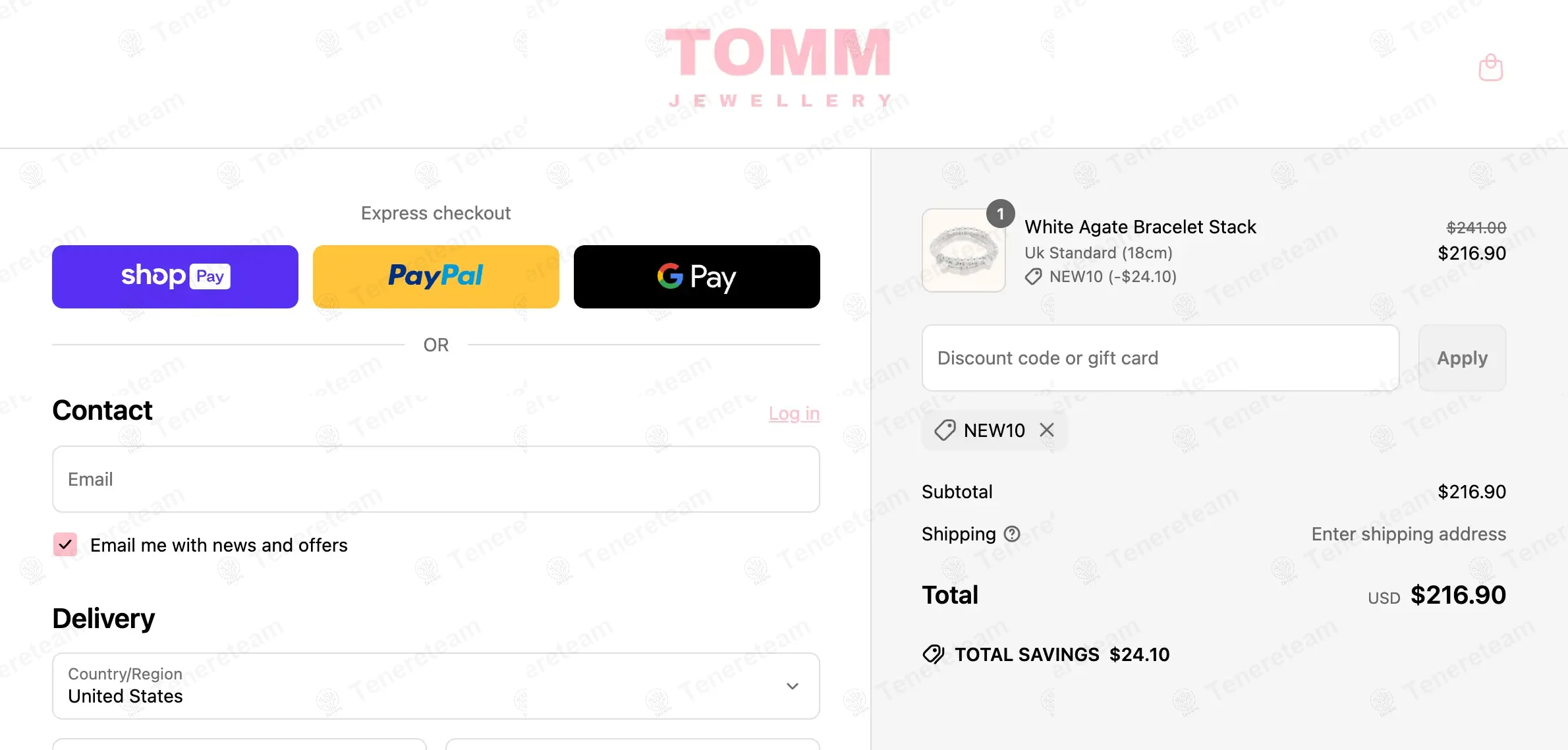 Tomm Jewellery coupon code: 10% off with NEW10. Tested and valid as 1 year ago.