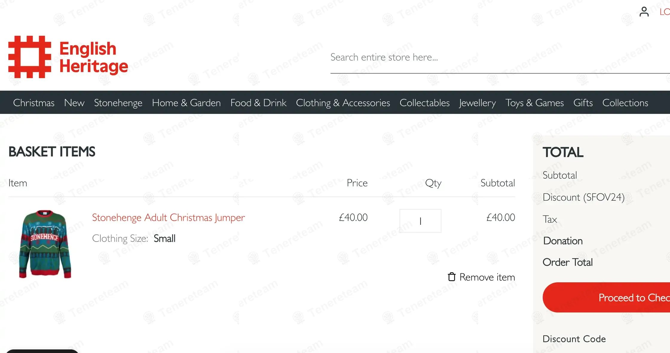 English Heritage Shop coupon code: 10% off with SFOV24. Tested and valid as 1 year ago.