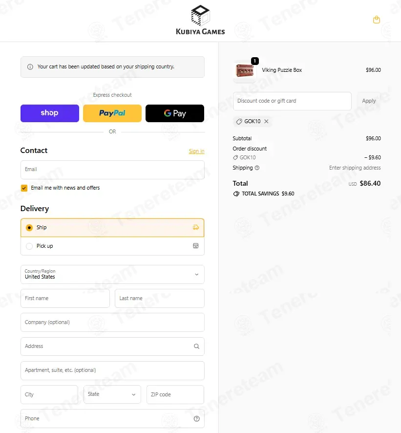 Kubiya Games coupon code: 10% off with GOK10. Tested and valid as 1 month ago.