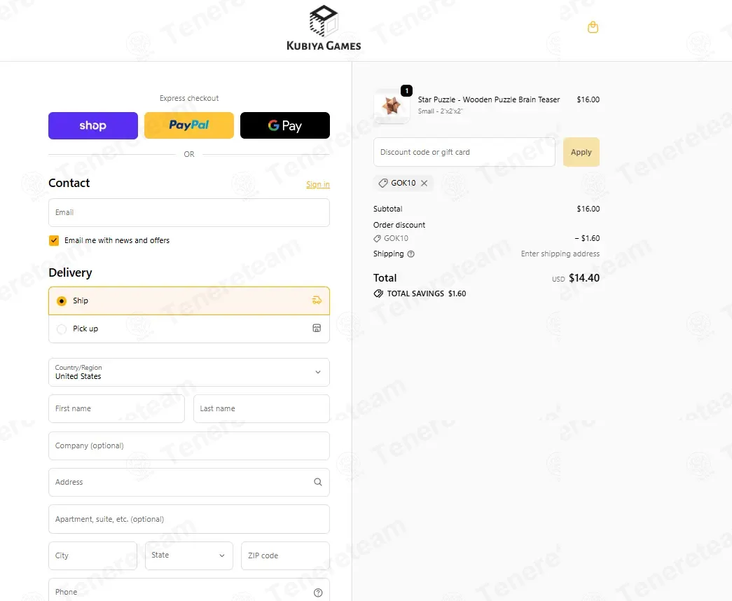 Kubiya Games coupon code: 10% off with GOK10. Tested and valid as 1 month ago.