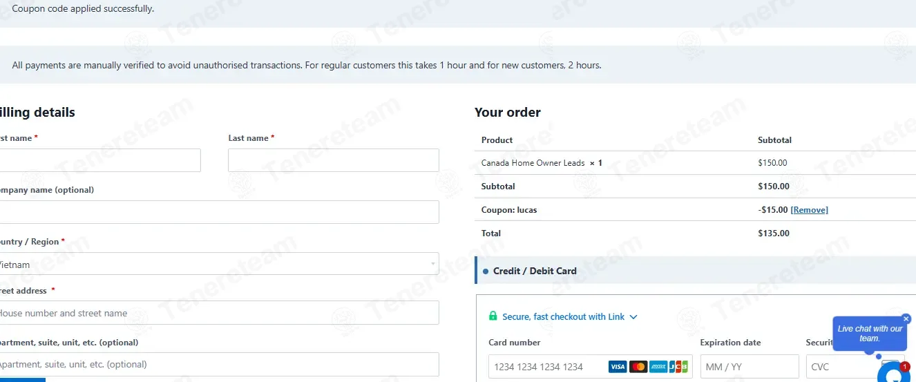 Australian Telemarketing Leads coupon code: 10% off with lucas. Tested and valid as 1 month ago.