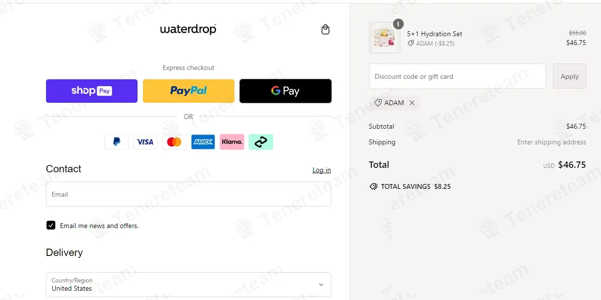 Waterdrop Au & Nz apply coupon code