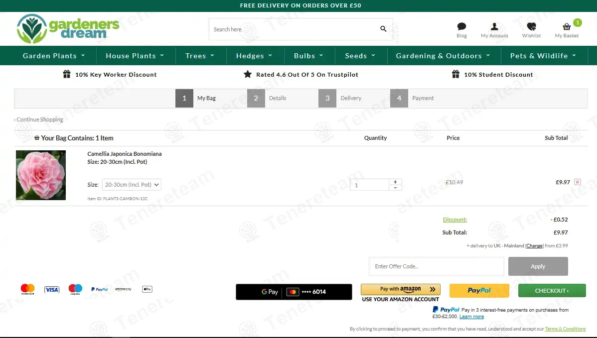 Gardeners Dream UK coupon code: 5% off with GIFTOF5. Tested and valid as 1 year ago.