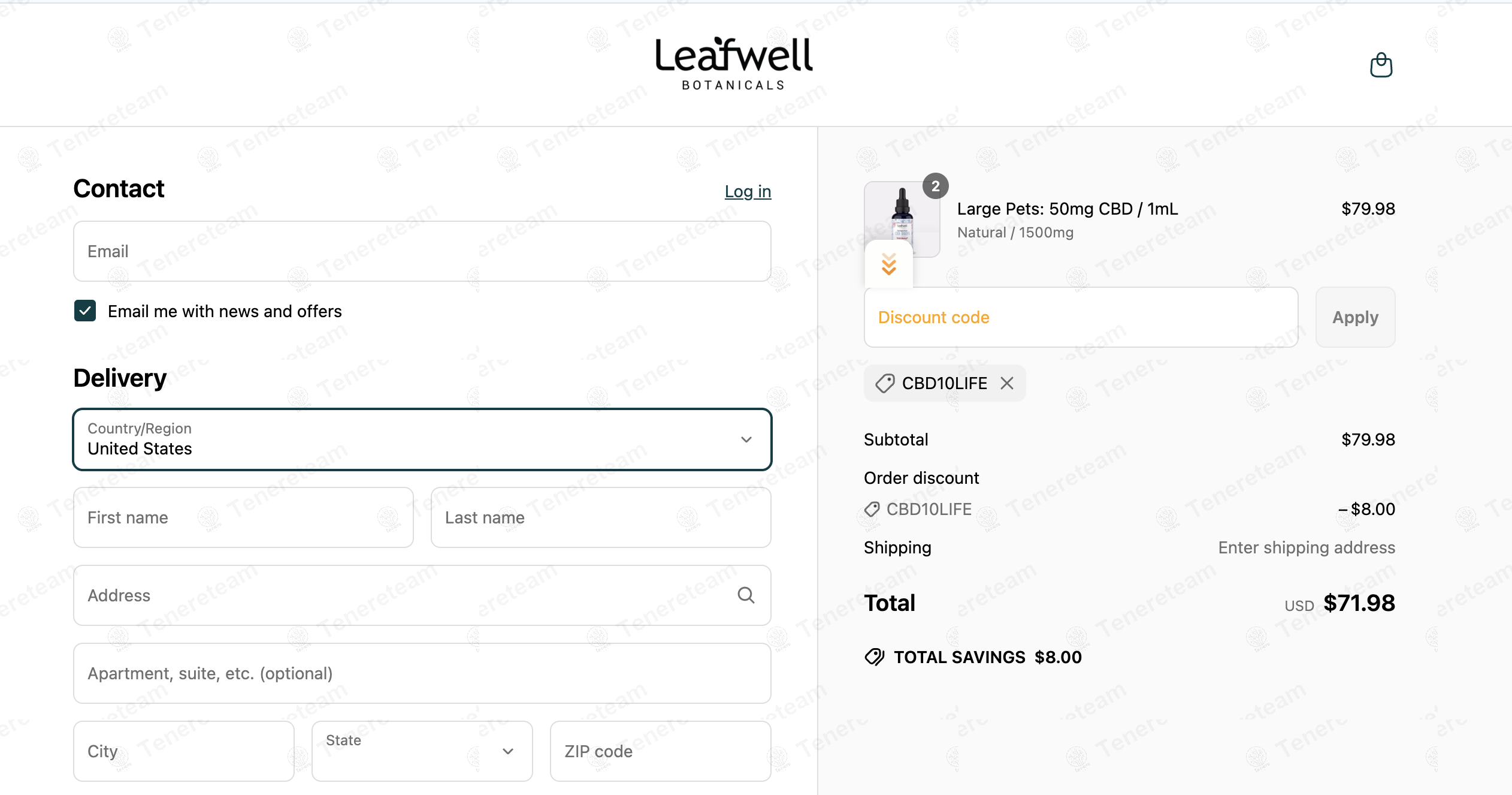 Leafwell Botanicals coupon code: 10% off with CBD10LIFE. Tested and valid as 1 year ago.