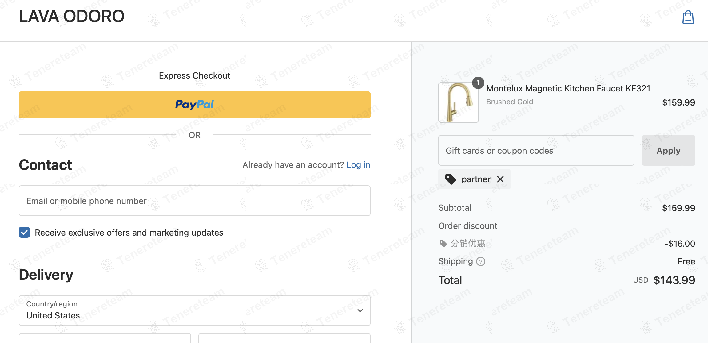Lava Odoro apply coupon code