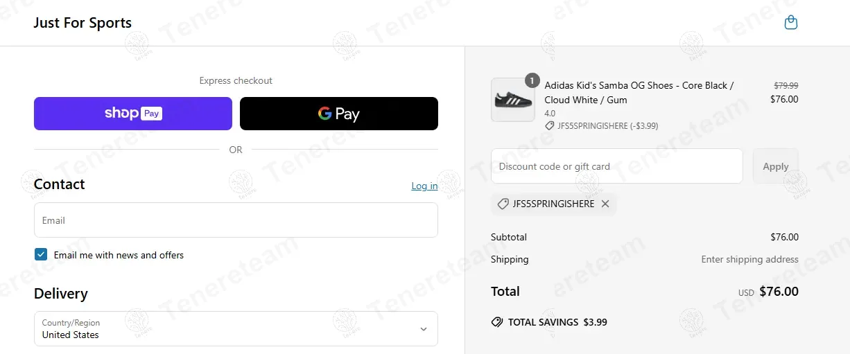 Just For Sports coupon code: 5% off with JFS5SPRINGISHERE. Tested and valid as 1 year ago.