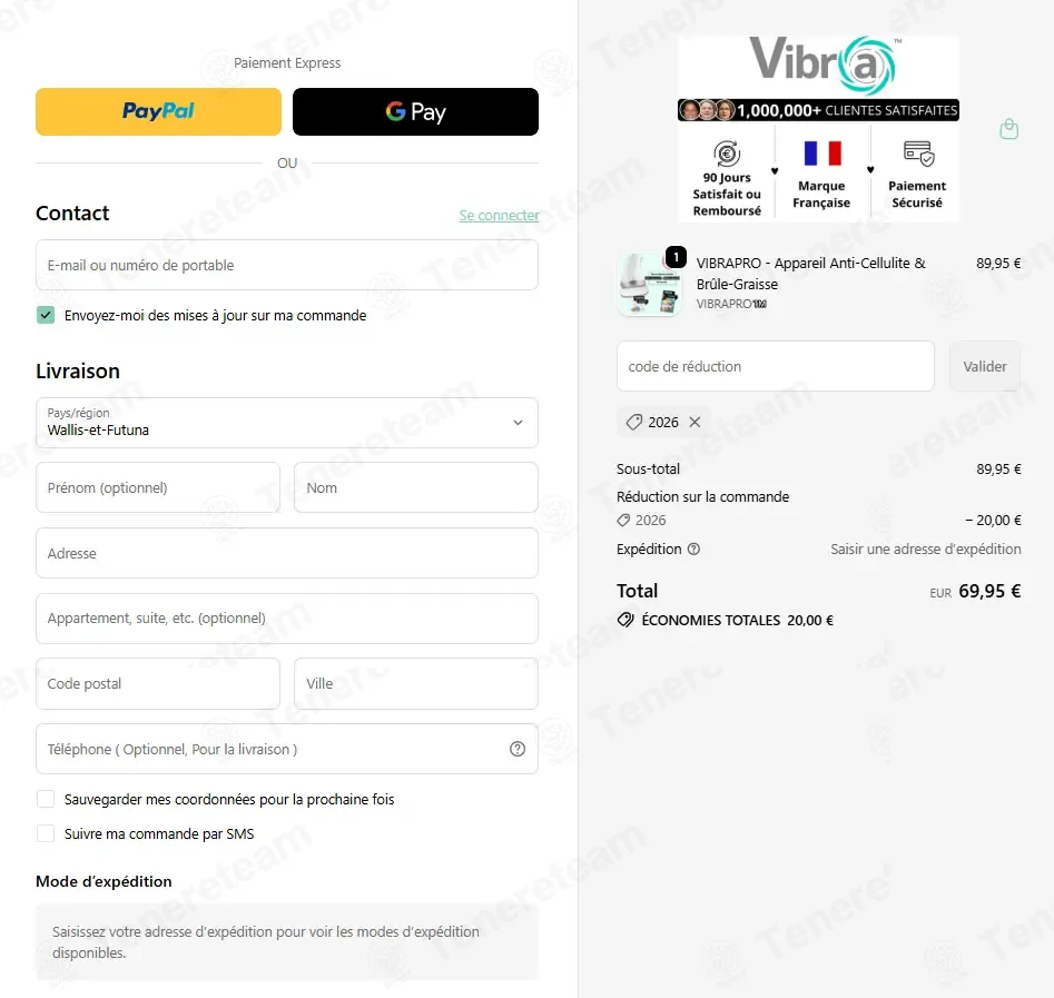 Vibra France coupon code: €20 off with 2026. Tested and valid as 1 month ago.