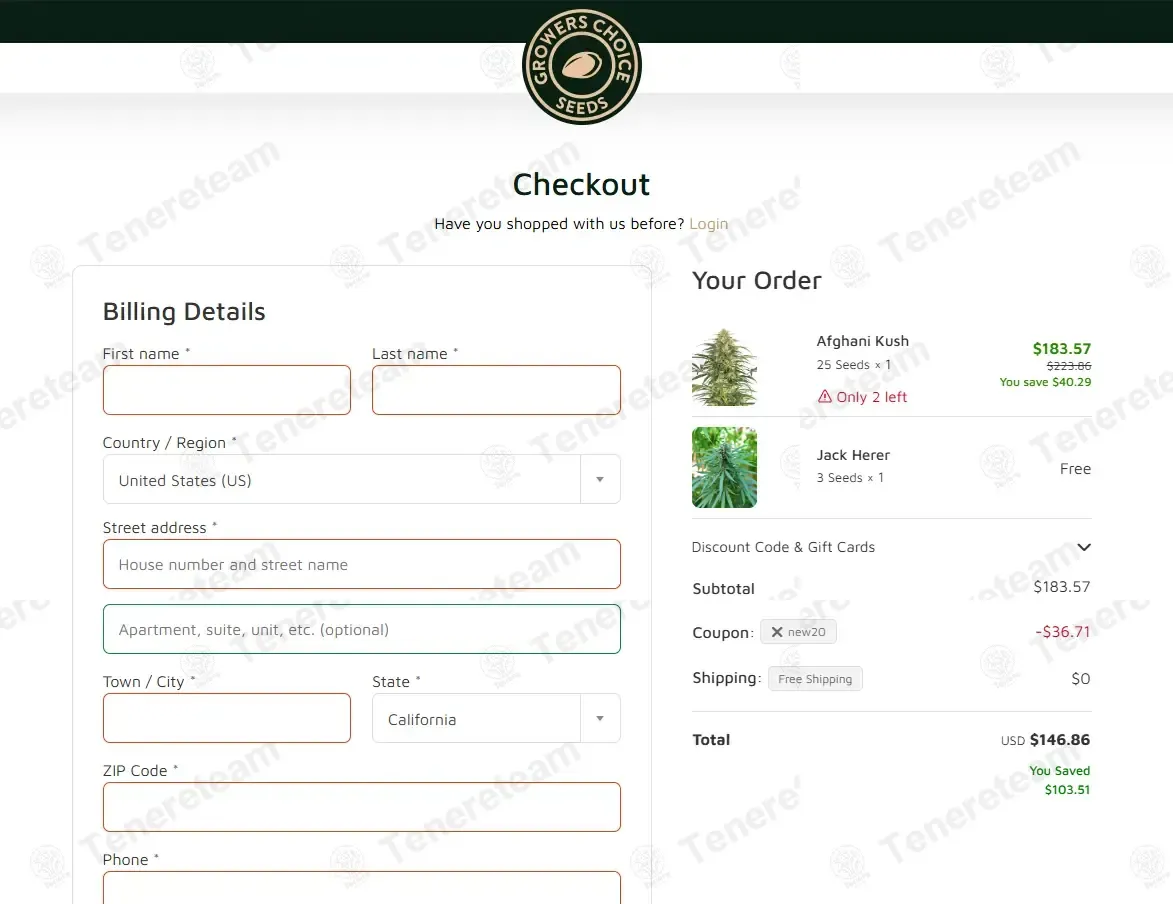 Growers Choice coupon code: 20% off with NEW20. Tested and valid as 1 month ago.