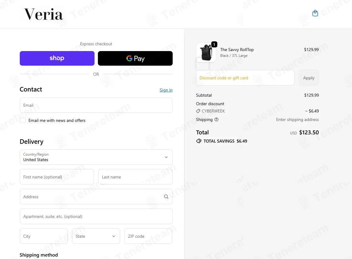 Veria Travel coupon code: 5% off with CYBERWEEK. Tested and valid as 3 months ago.