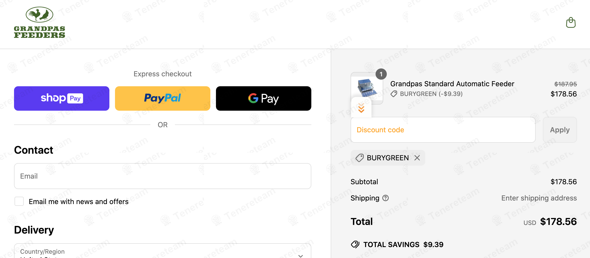 Grandpa's Feeders coupon code: 5% off with BURYGREEN. Tested and valid as 1 year ago.
