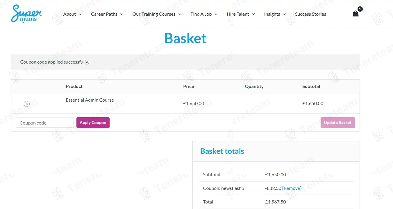 Supermums coupon code: 5% off with NEWSFLASH5. Tested and valid as 11 months ago.
