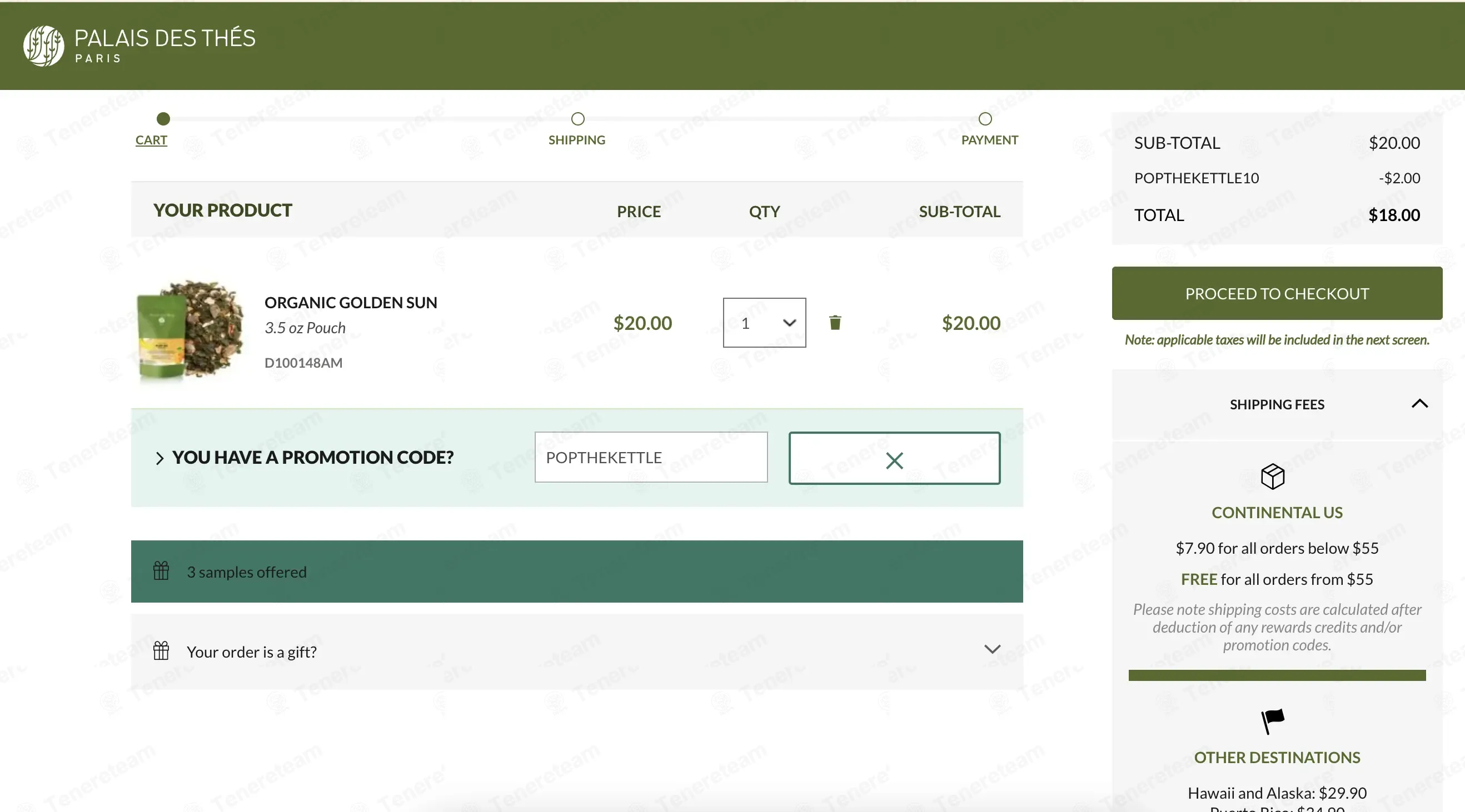Palaisdesthes USA coupon code: 10% off with POPTHEKETTLE. Tested and valid as 1 month ago.