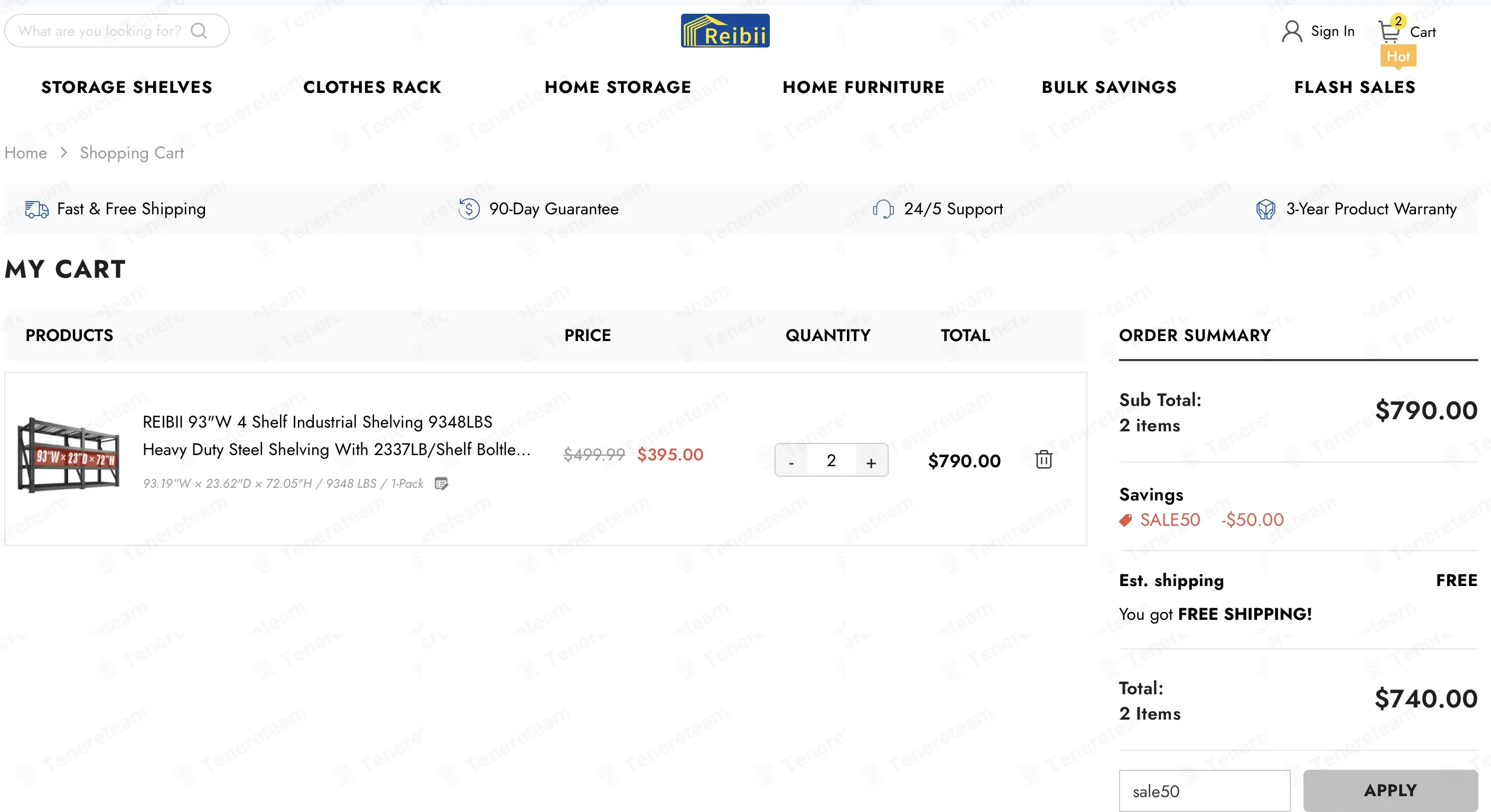 Reibii coupon code: $50 off with sale50. Tested and valid as 2 months ago.