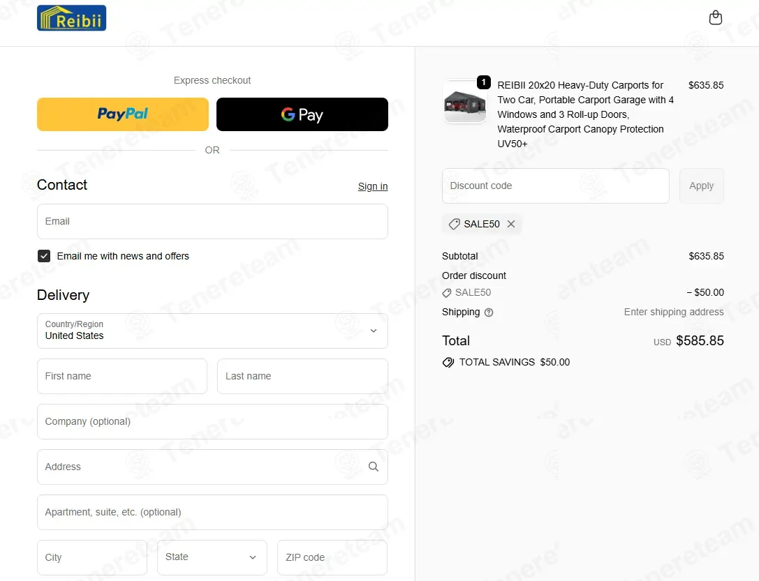 Reibii coupon code: $50 off with sale50. Tested and valid as 2 months ago.
