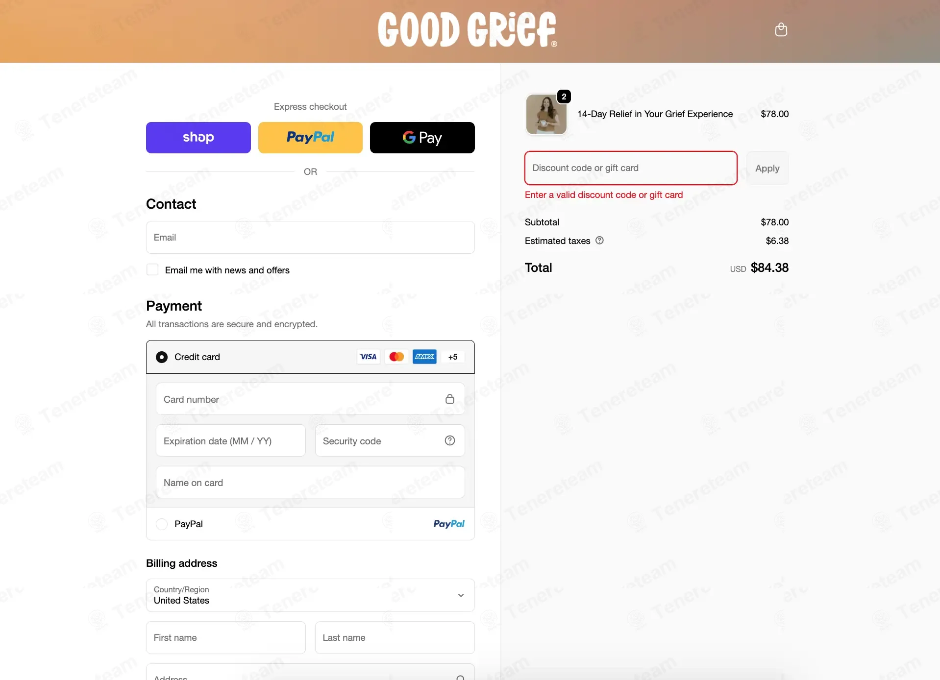 Shop Good Grief coupon code: 10% off with savings10. Tested and valid as 5 months ago.