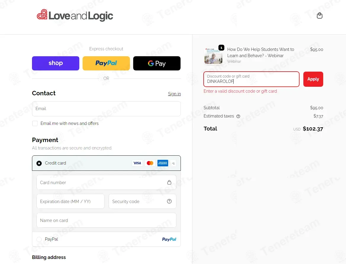 Loveandlogic.com coupon code: 10% off with DINKAROLOF. Tested and valid as 1 month ago.