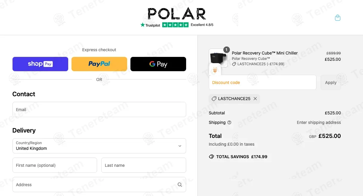 Polar-recovery coupon code: $25 off with LASTCHANCE25. Tested and valid as 1 year ago.