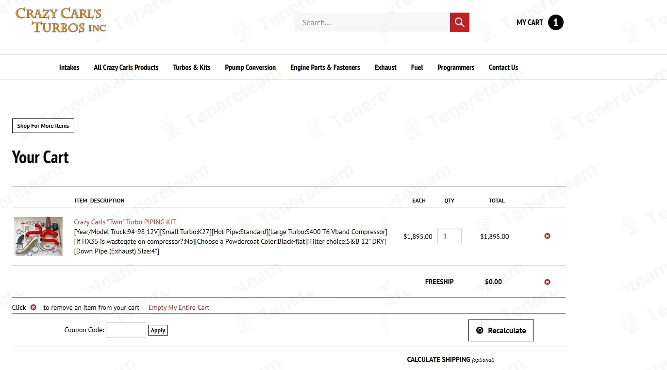 Crazy Carls Turbos coupon code: Sale off with FREESHIP. Tested and valid as 8 months ago.
