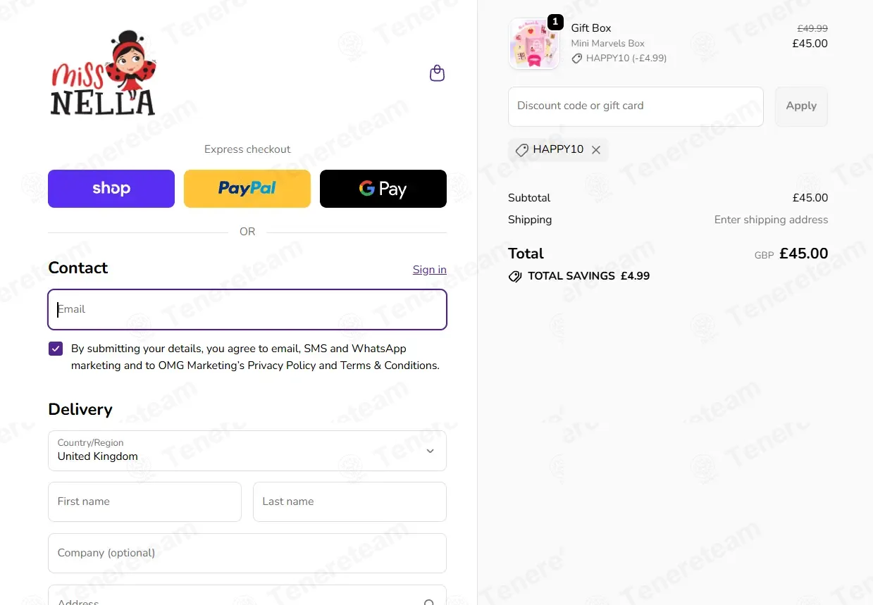 Miss Nella coupon code: 10% off with HAPPY10. Tested and valid as 14 hours ago.