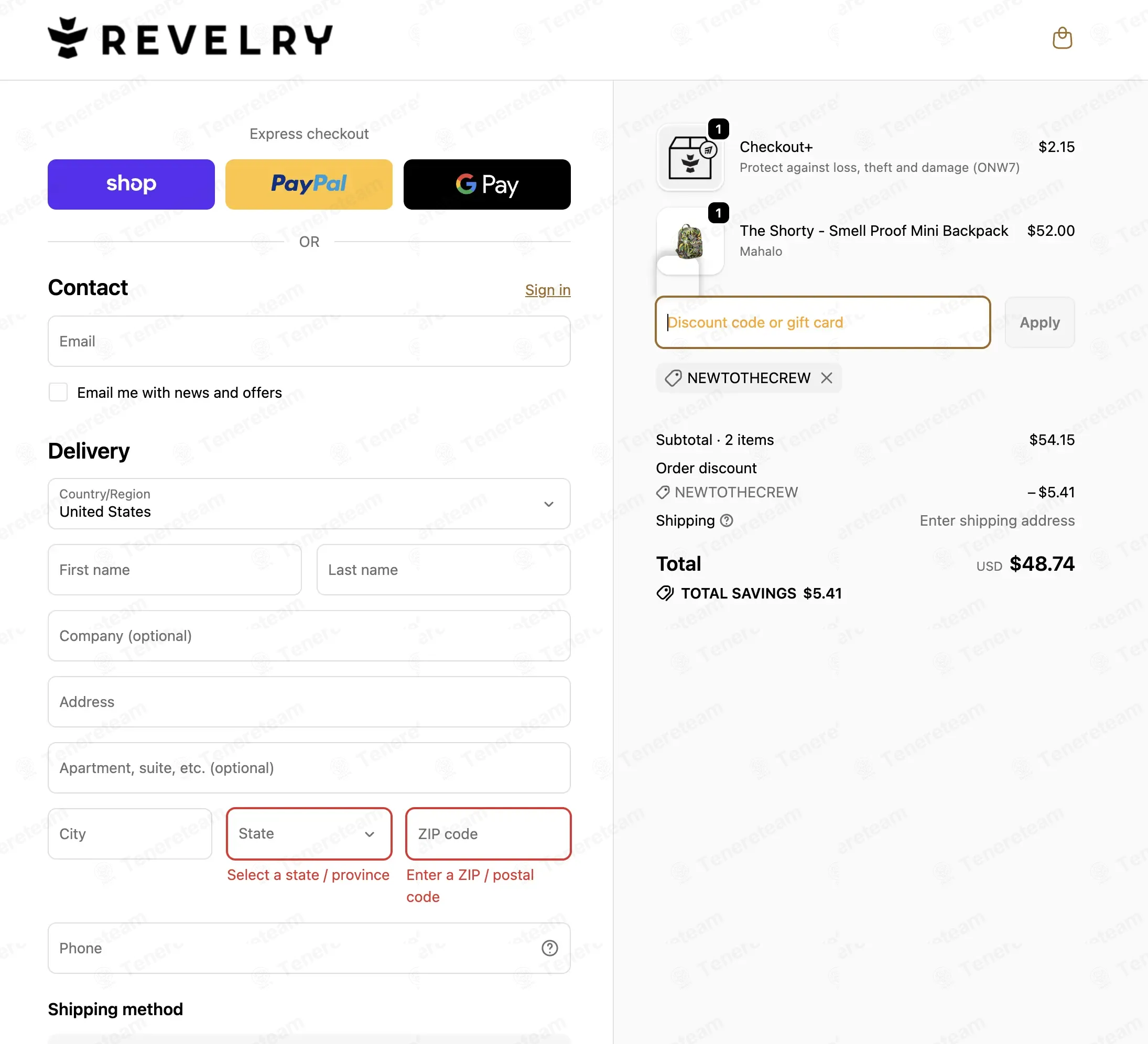 Revelry Supply coupon code: 10% off with NEWTOTHECREW. Tested and valid as 3 days ago.