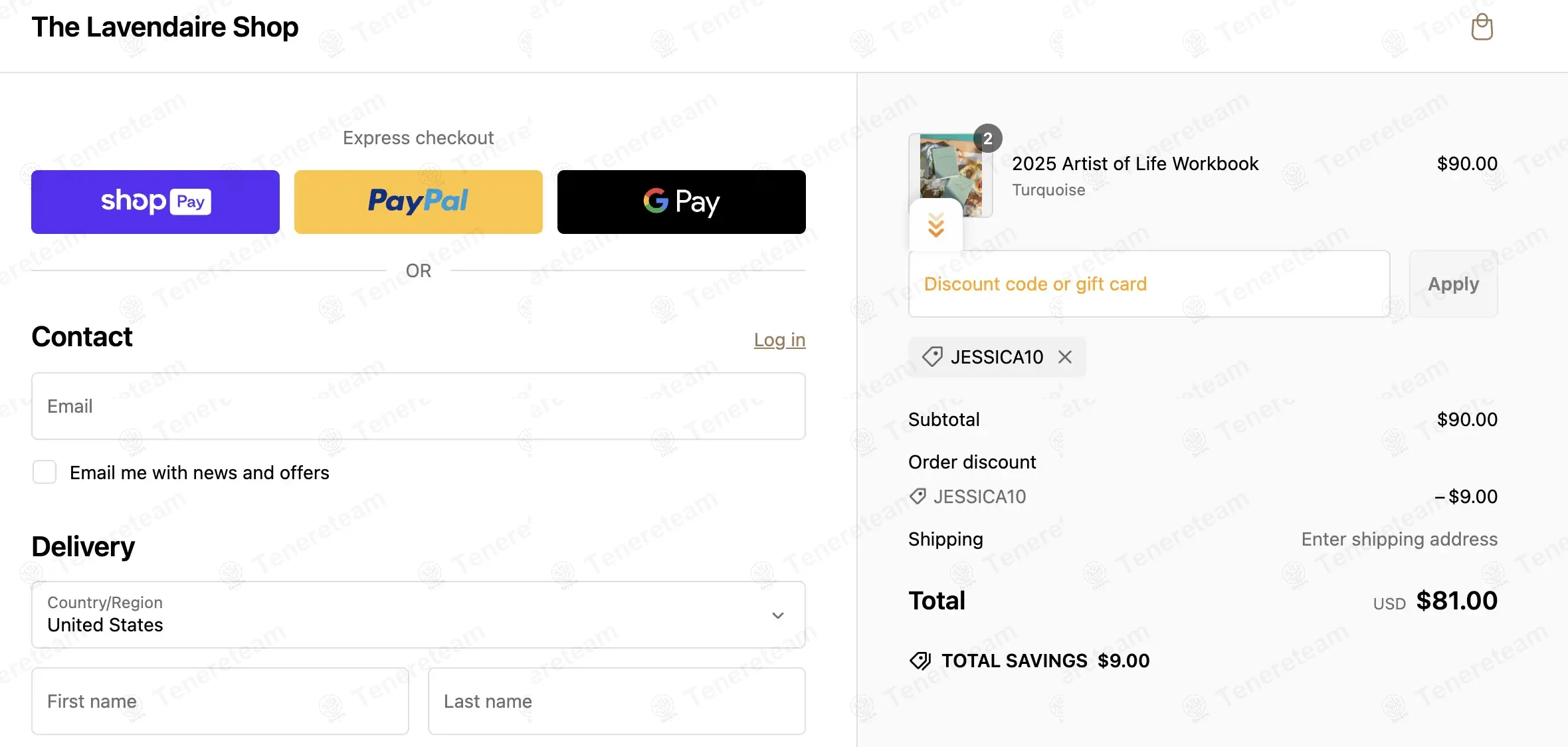 The Lavendaire Shop coupon code: 10% off with JESSICA10. Tested and valid as 1 year ago.