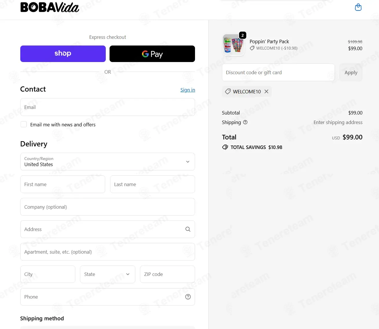 Bobavida coupon code: 10% off with WELCOME10. Tested and valid as 1 month ago.