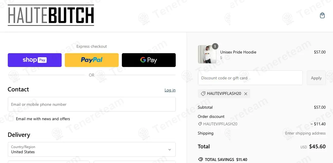 HauteButch coupon code: 20% off with HAUTEVIPFLASH20. Tested and valid as 1 year ago.