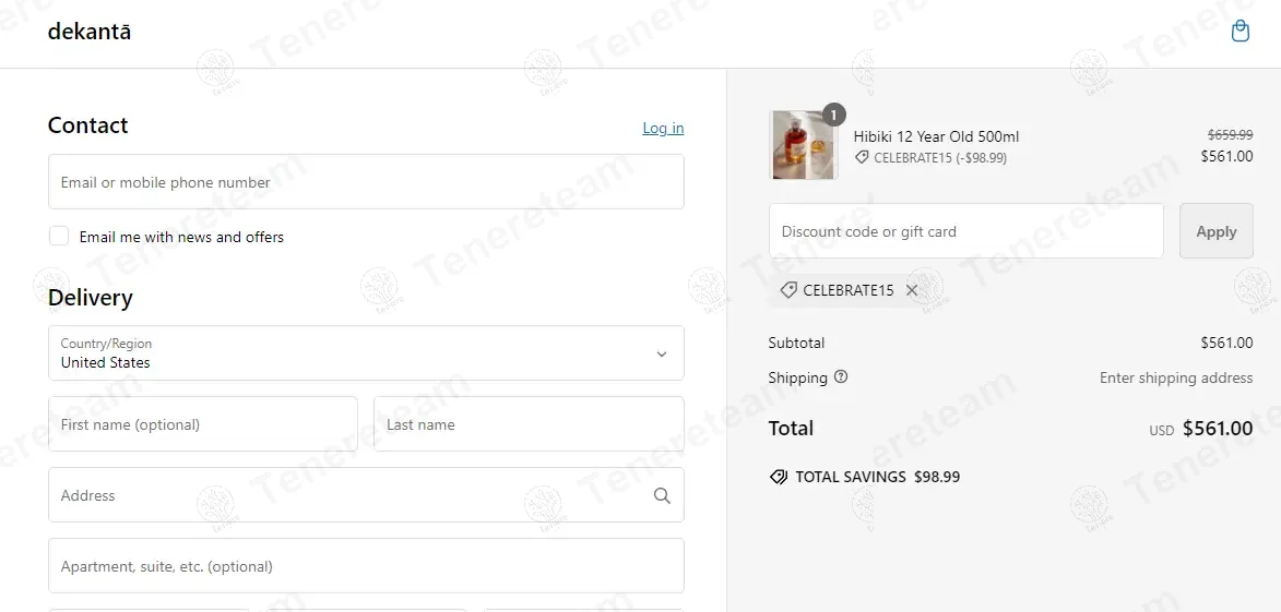 Dekanta coupon code: 15% off with CELEBRATE15. Tested and valid as 1 year ago.