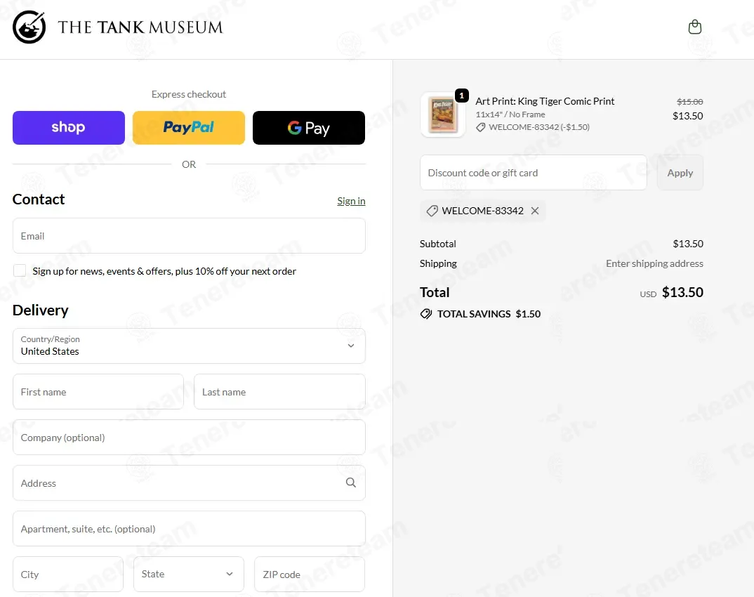 The Tank Museum apply coupon code