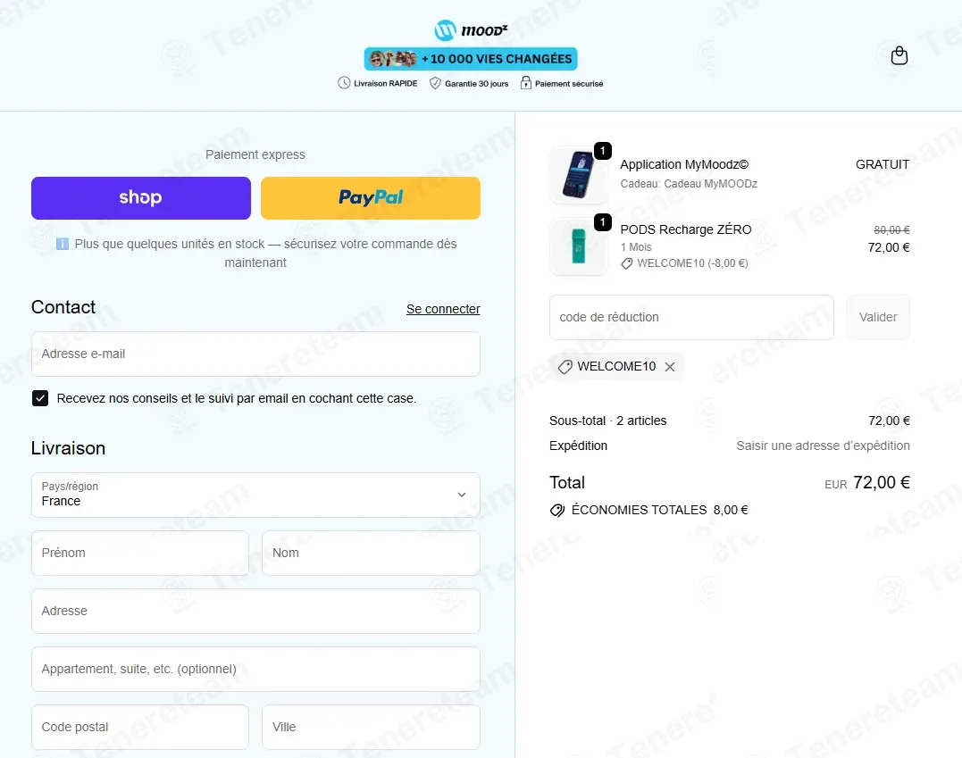 My Moodz coupon code: 10% off with WELCOME10. Tested and valid as 2 months ago.