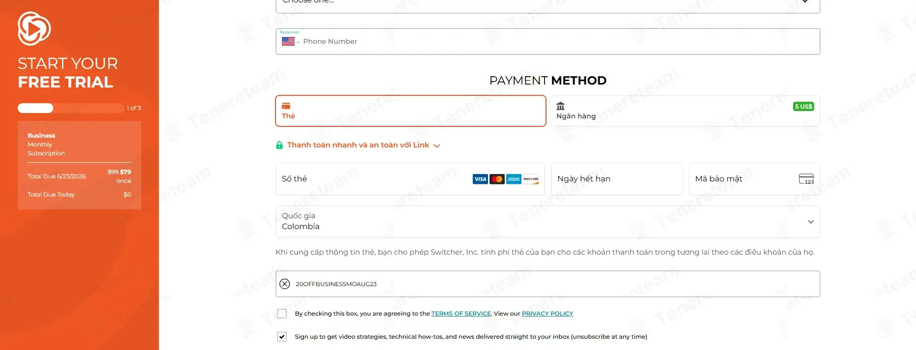Switcher Studio coupon code: $20 off with 20OFFBUSINESSMOAUG23. Tested and valid as 1 week ago.