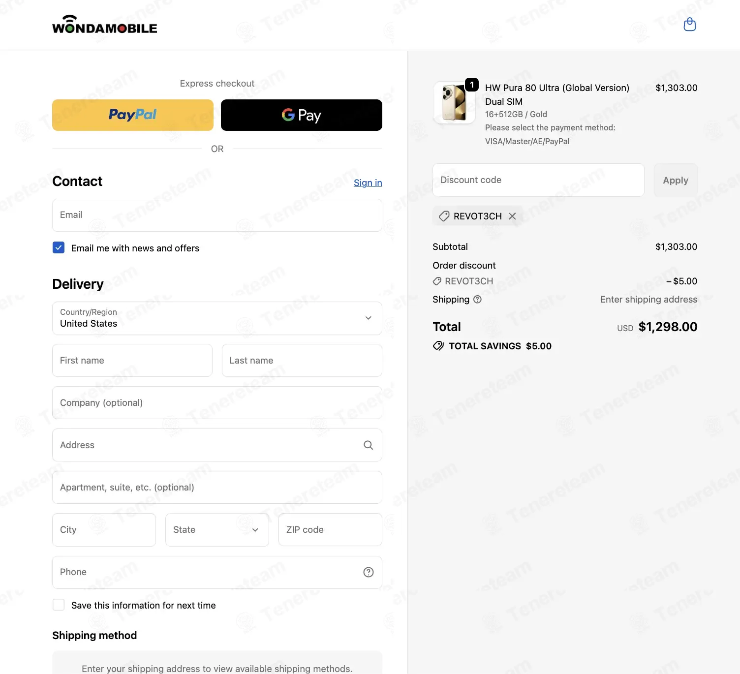 Wonda Mobile coupon code: $5 off with REVOT3CH. Tested and valid as 3 months ago.
