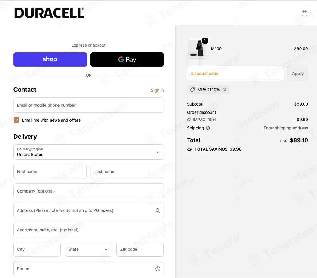 Duracell Power Stations coupon code: 10% off with IMPACT10%. Tested and valid as 2 months ago.