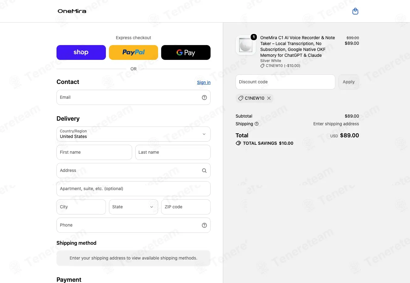 One Mira apply coupon code