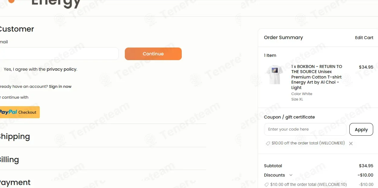 Change Your Energy coupon code: $10 off with WELCOME10. Tested and valid as 1 month ago.
